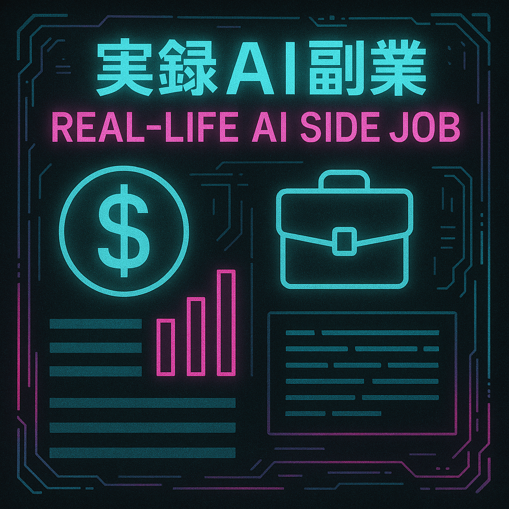 実録AI副業|AIで“本当に稼げるのか”を検証する