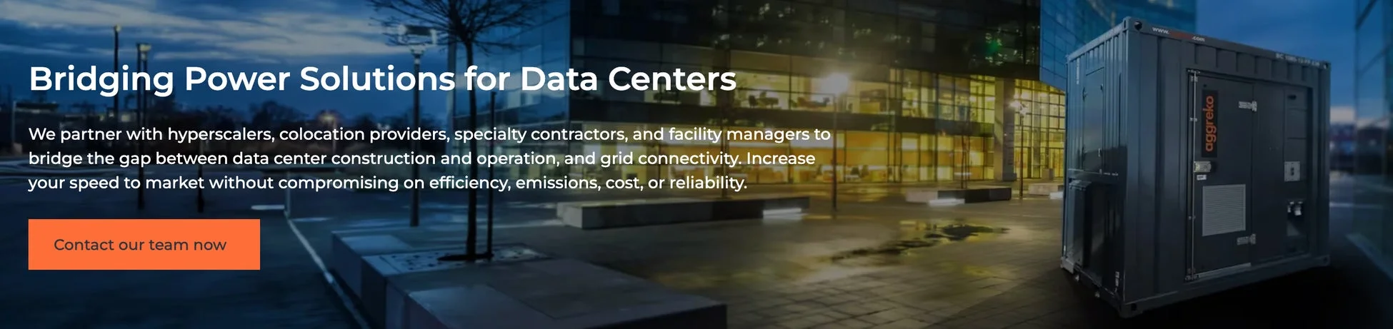 データセンター、電力ソリューション、エネルギー、コンテナ、夜景、ビジネス、インフラ、アグリコ、電源、接続性