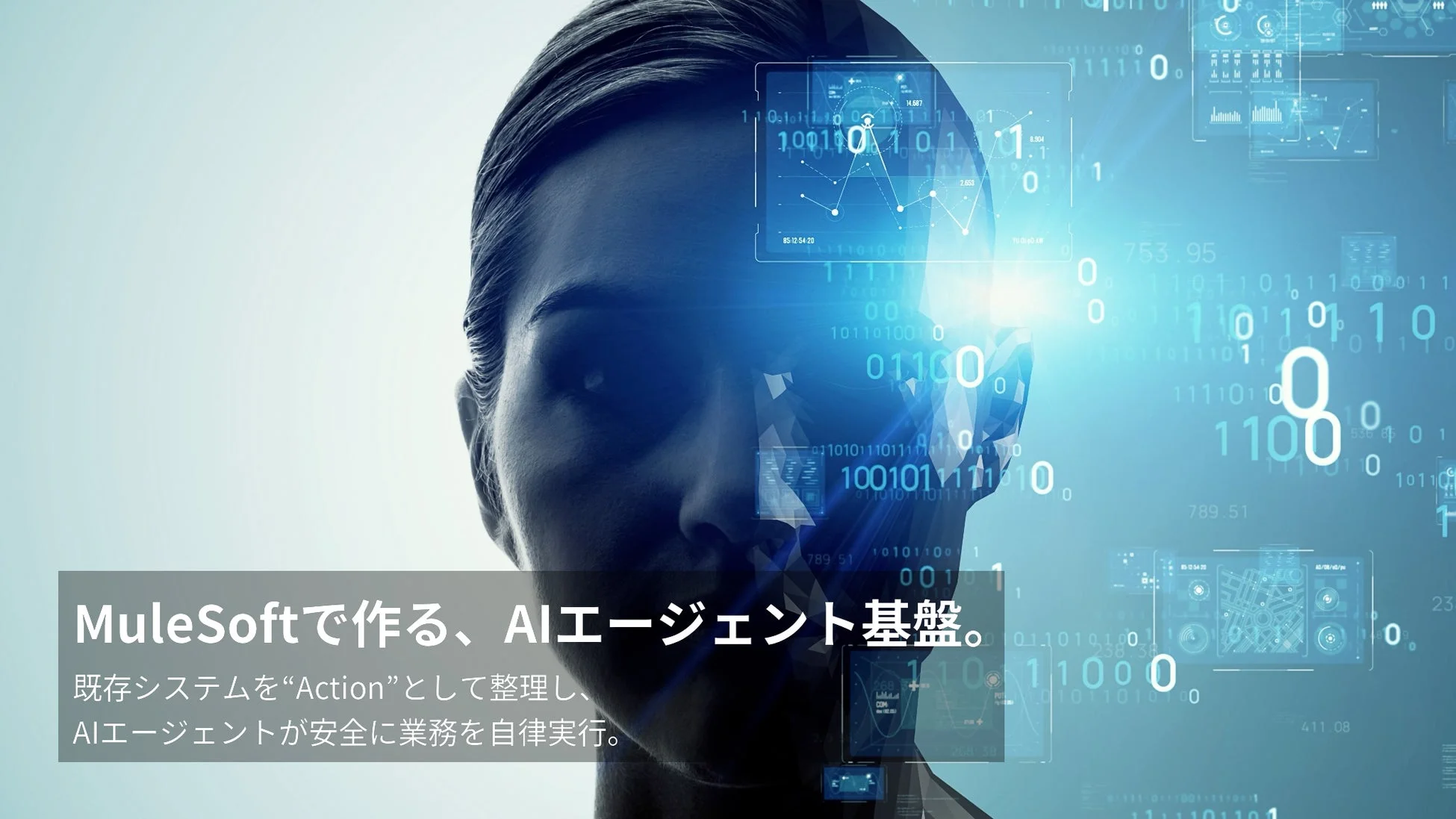 MuleSoftで作る、AIエージェント基盤。既存システムを“Action”として整理し、AIエージェントが安全に業務を自律実行。