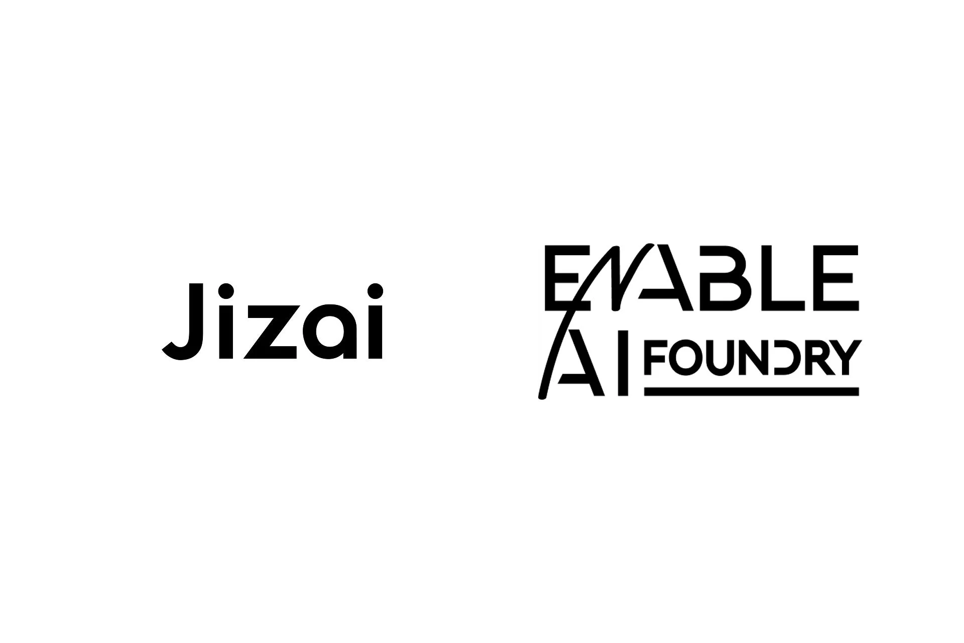 JizaiとEnable AI Foundryのロゴ
