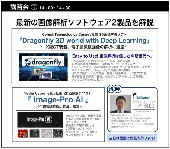 最新の画像解析ソフトウェア2製品を解説