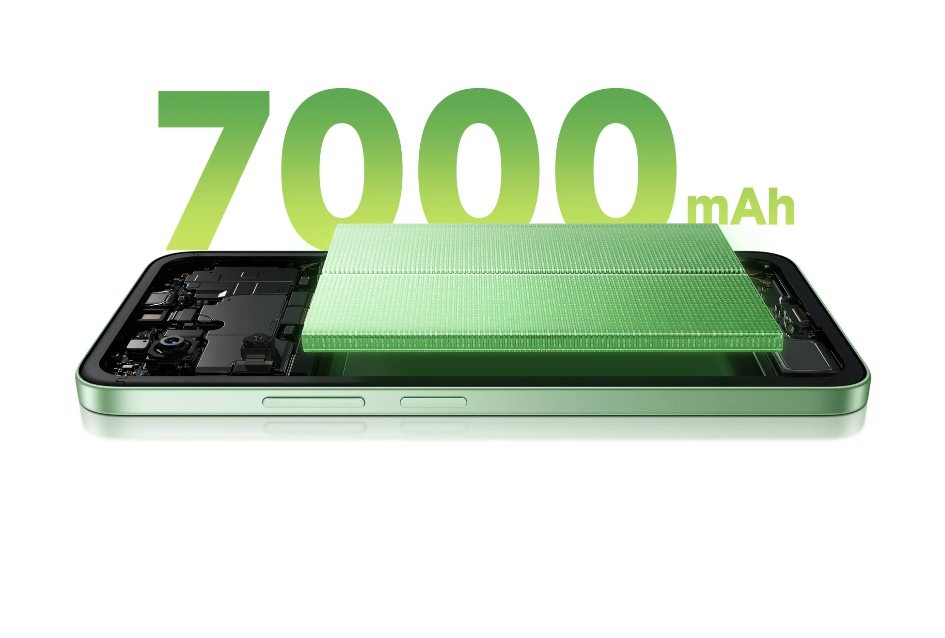 7000mAhバッテリーの内部