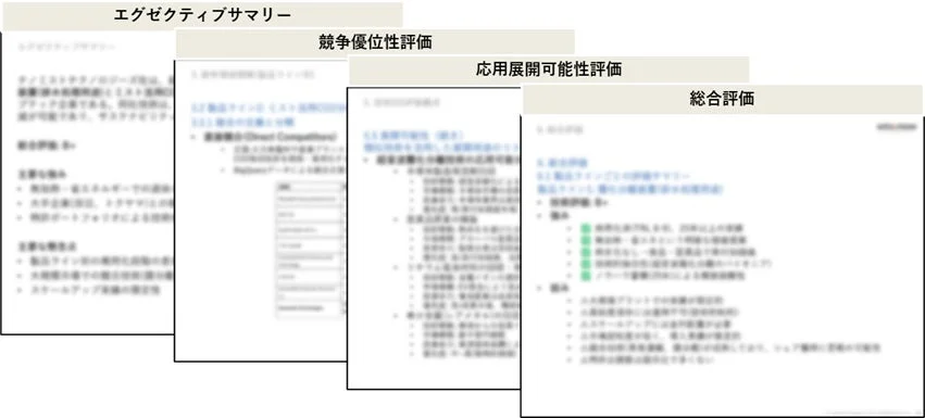 レポートアウトプットイメージ