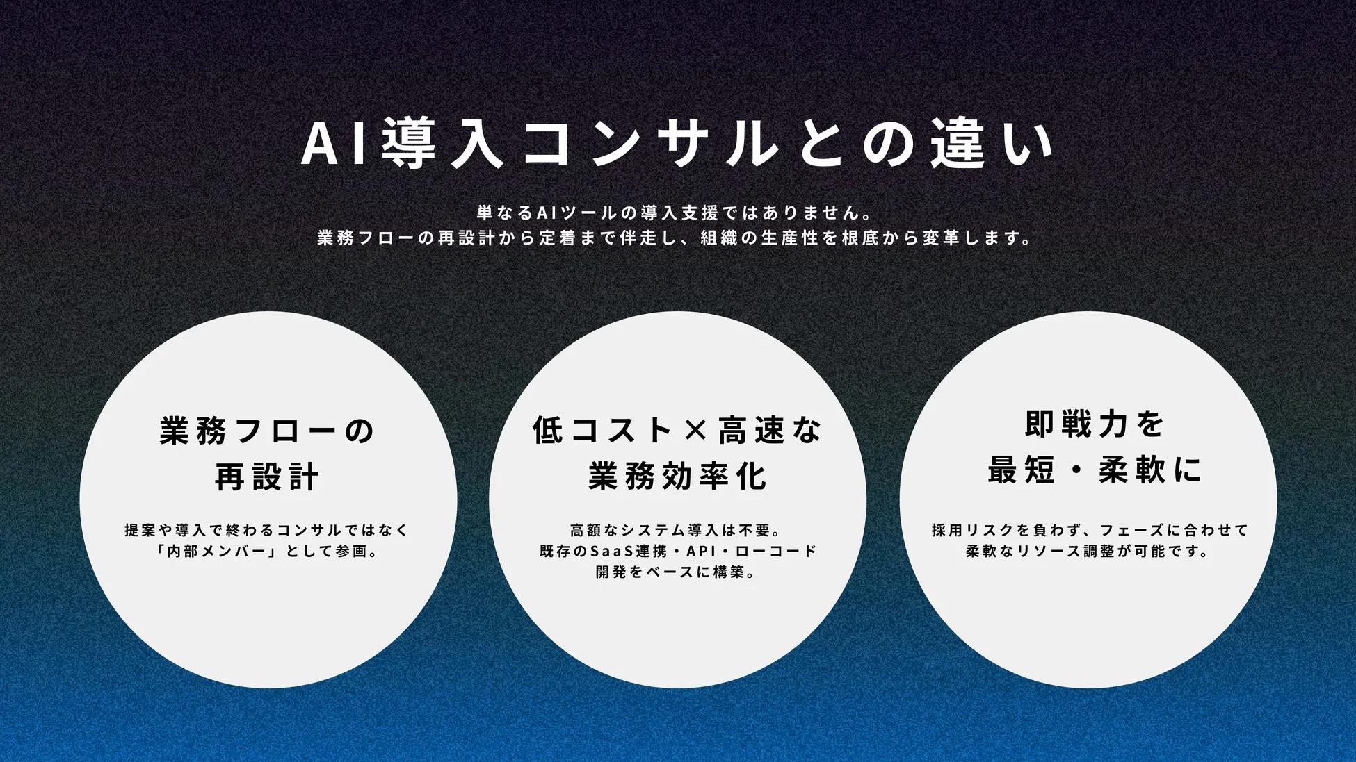 AI導入コンサルとの違い