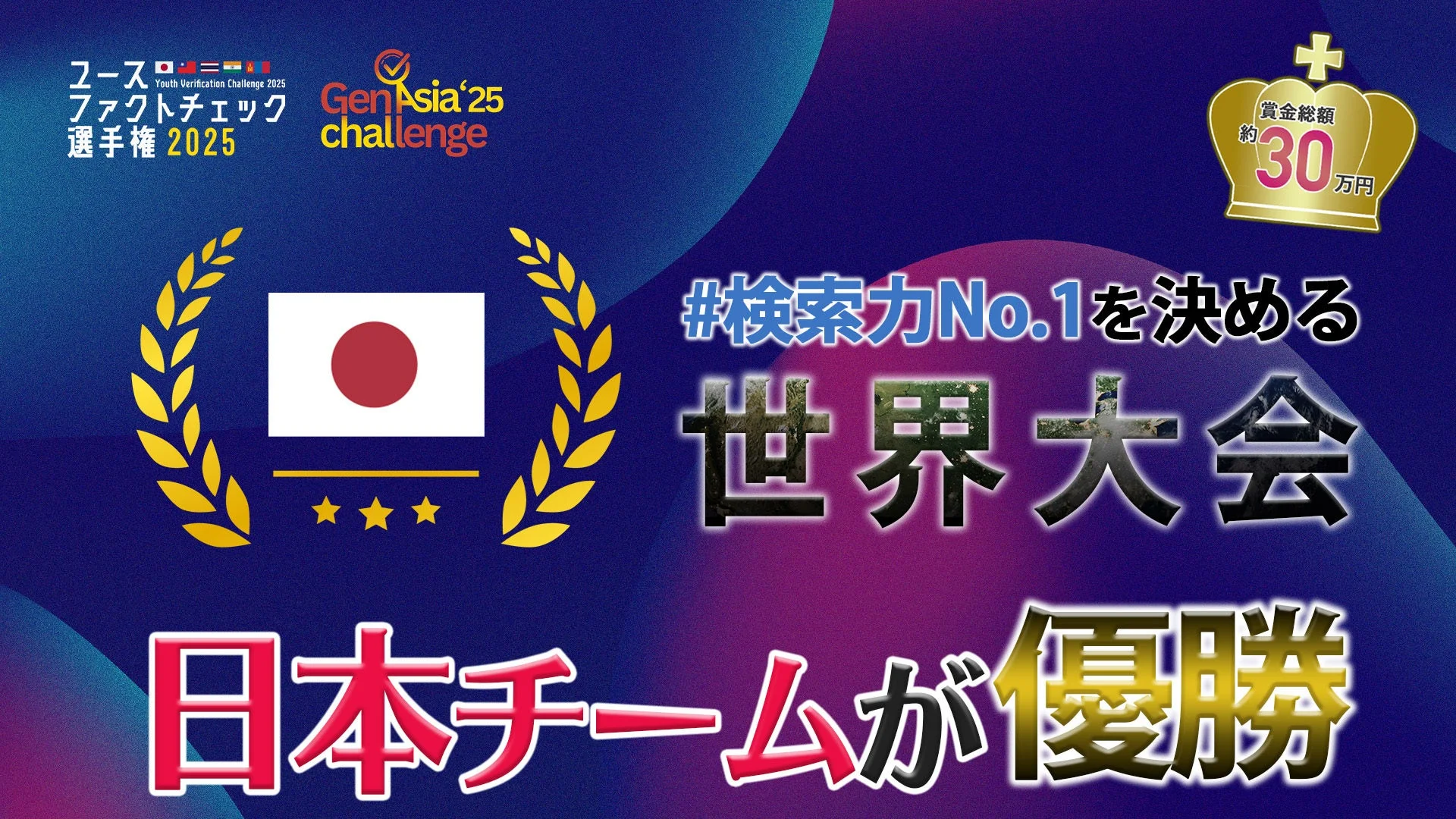 GenAsia 2025 ユースファクトチェック選手権 世界大会で日本チームが優勝