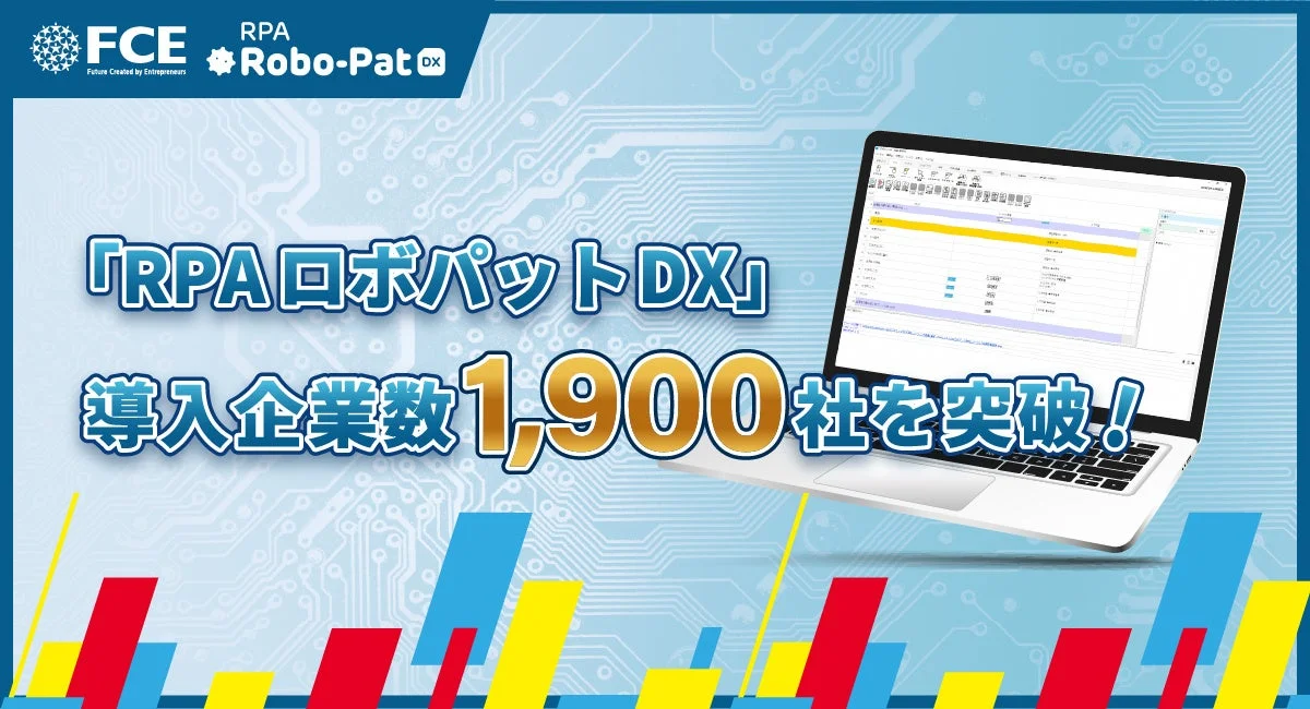 RPAロボパットDX 導入企業数1,900社を突破
