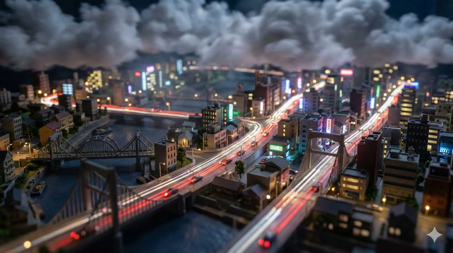 Nano Banana Proによる夜景生成例