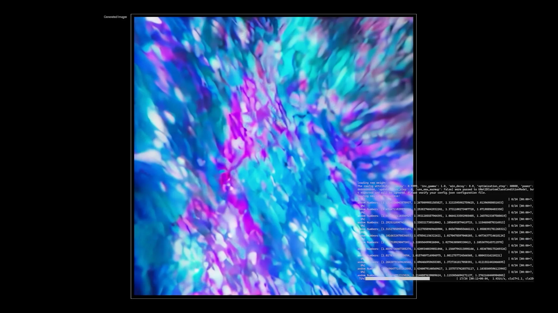 AIによって生成された抽象的なイメージ