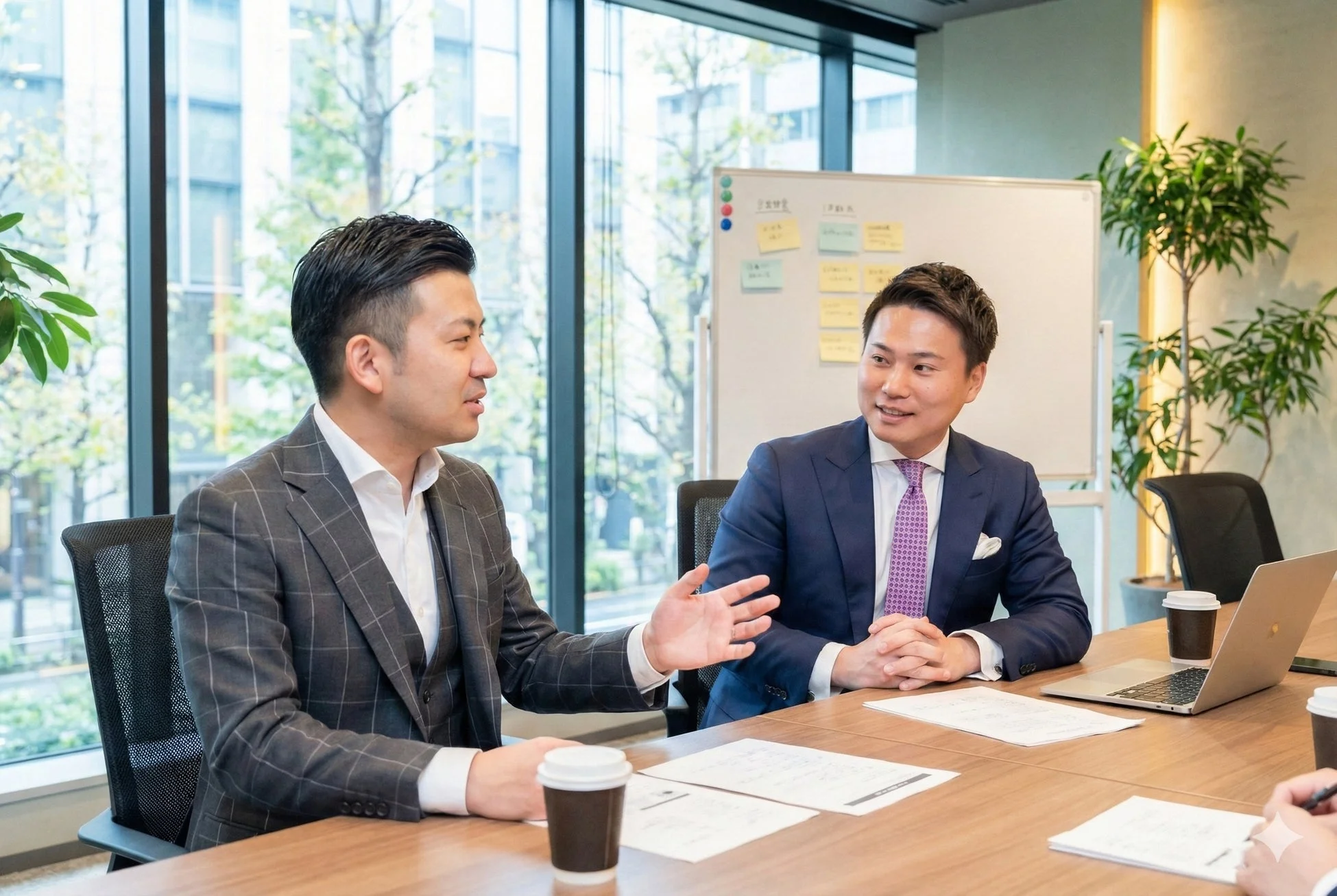 ビジネスマンの会議風景