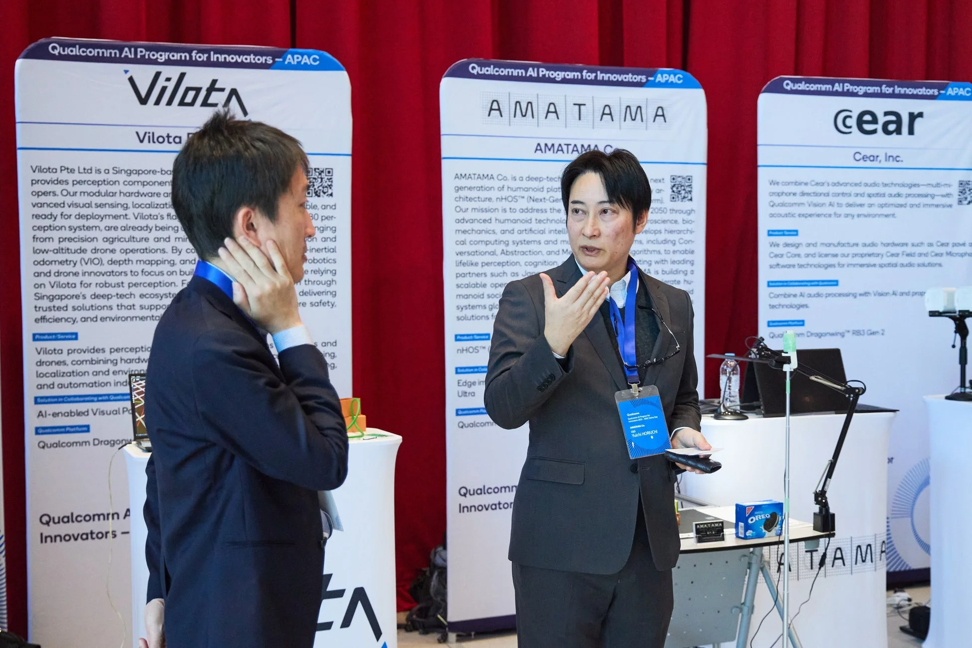 QAIPIイベントでの技術展示ブース