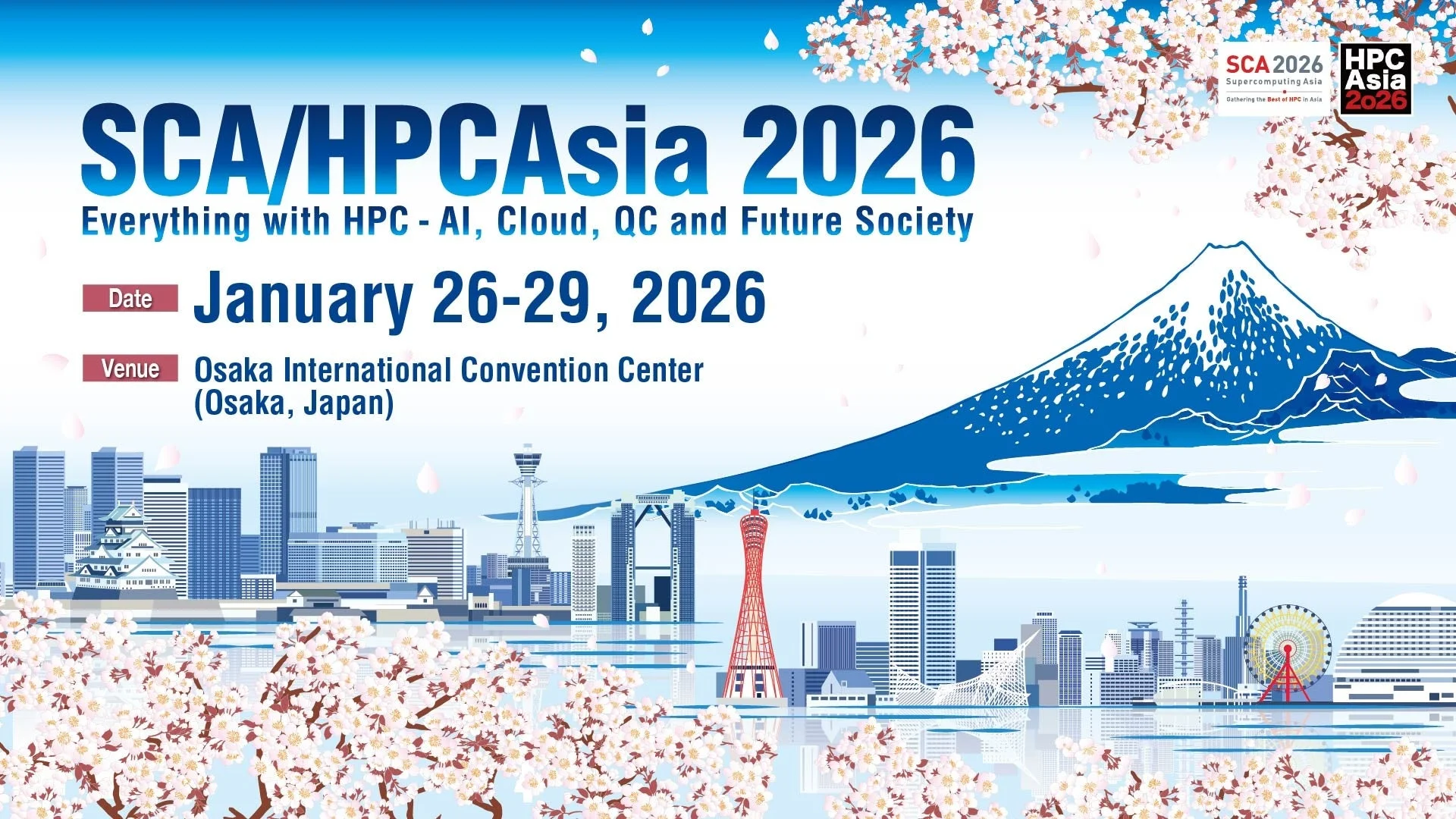 SCA/HPC Asia 2026のポスター