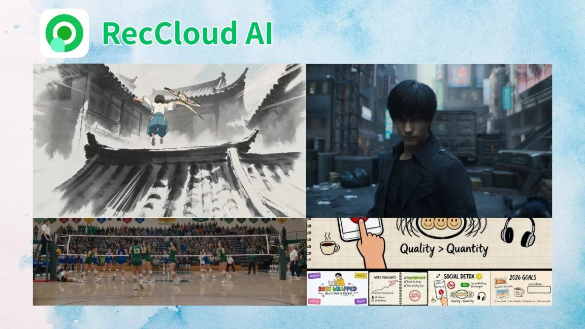 RecCloud AI コラージュ