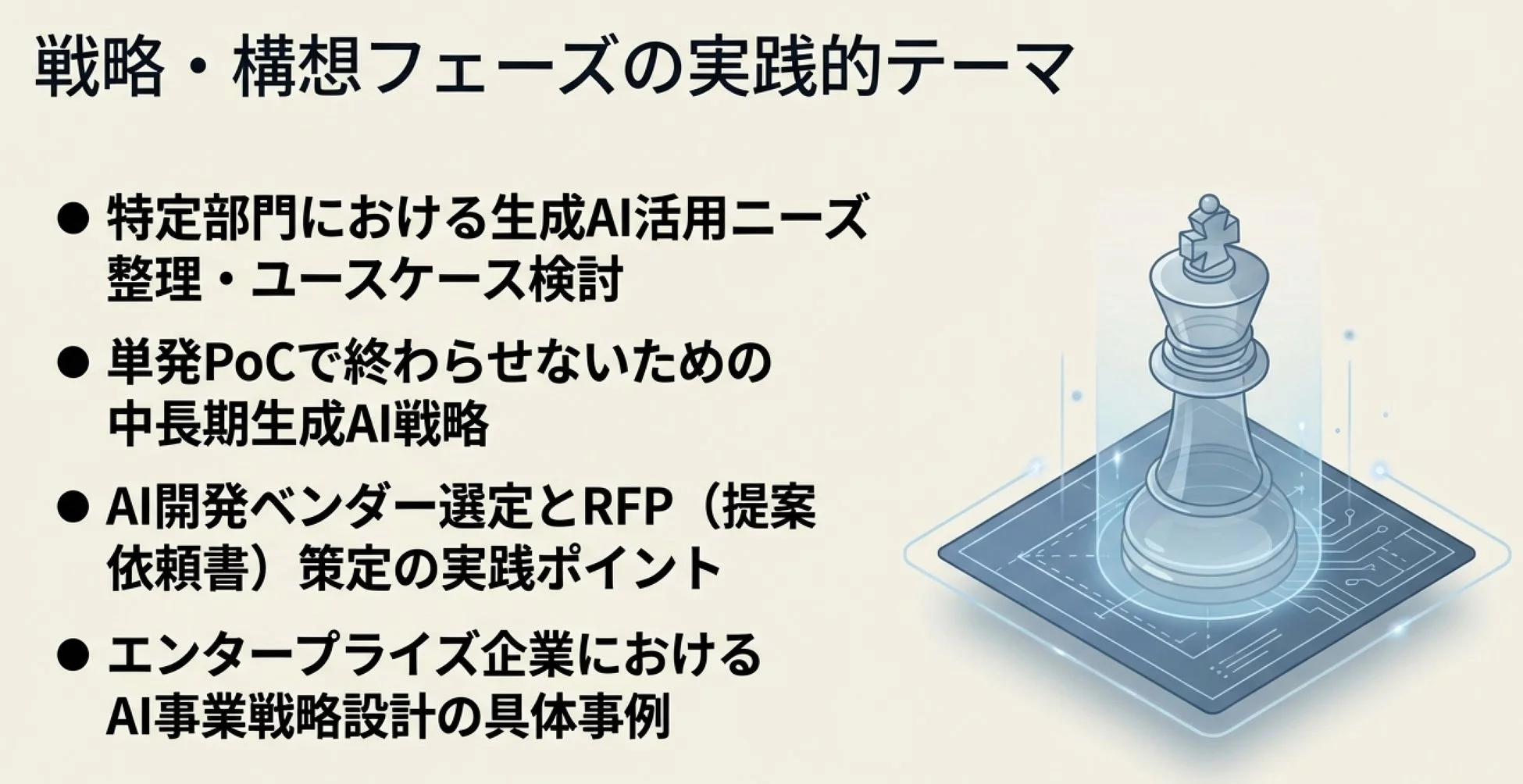 戦略・構想フェーズの実践的テーマ
