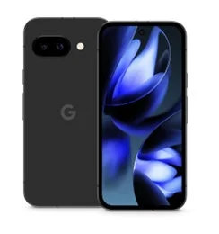 黒いGoogle Pixelスマホの前面と背面