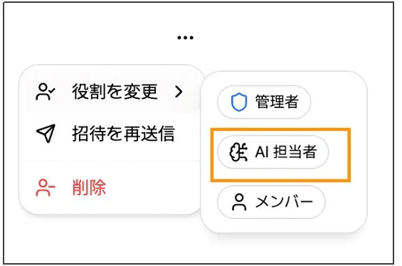ユーザーロール「AI担当者」