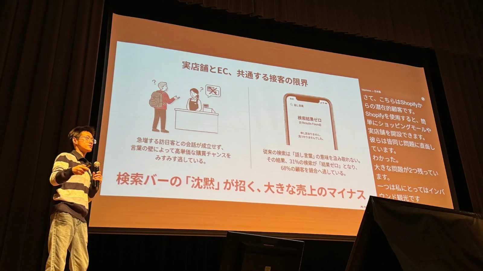 実店舗とEC、共通する接客の限界。急増する訪日客との会話が成立せず、言葉の壁によって高単価な購買チャンスをみすみす逃している。