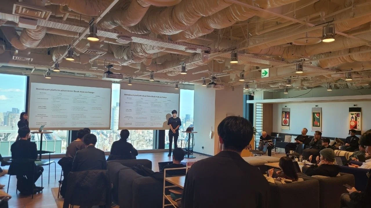 予測市場の最前線に関する講演の様子