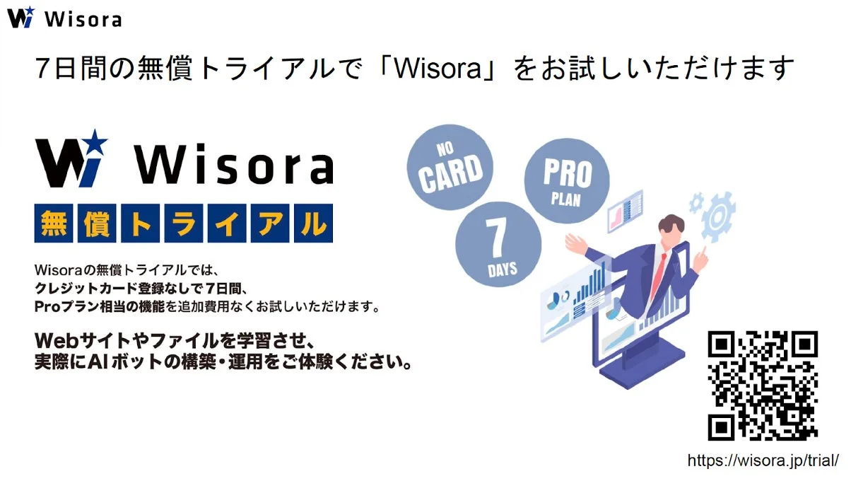 Wisora 7日間無料トライアル