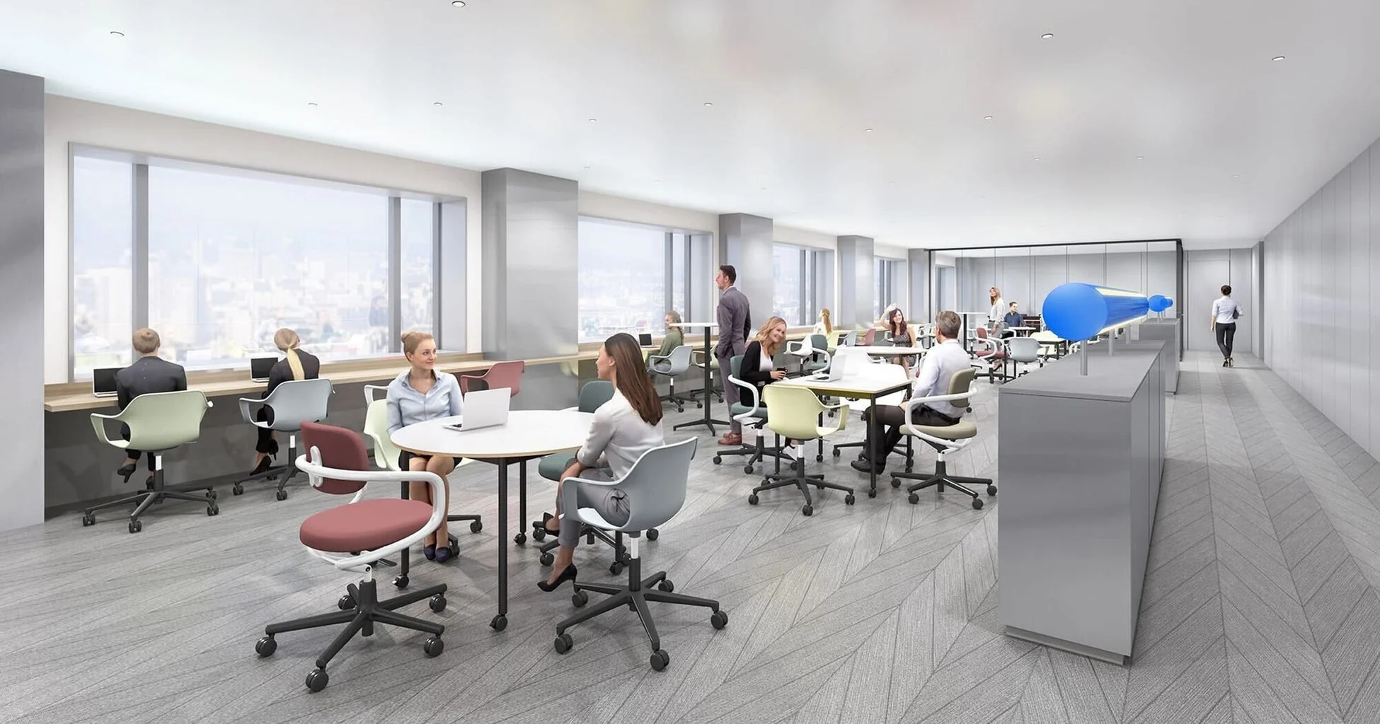 開放的なオフィス空間