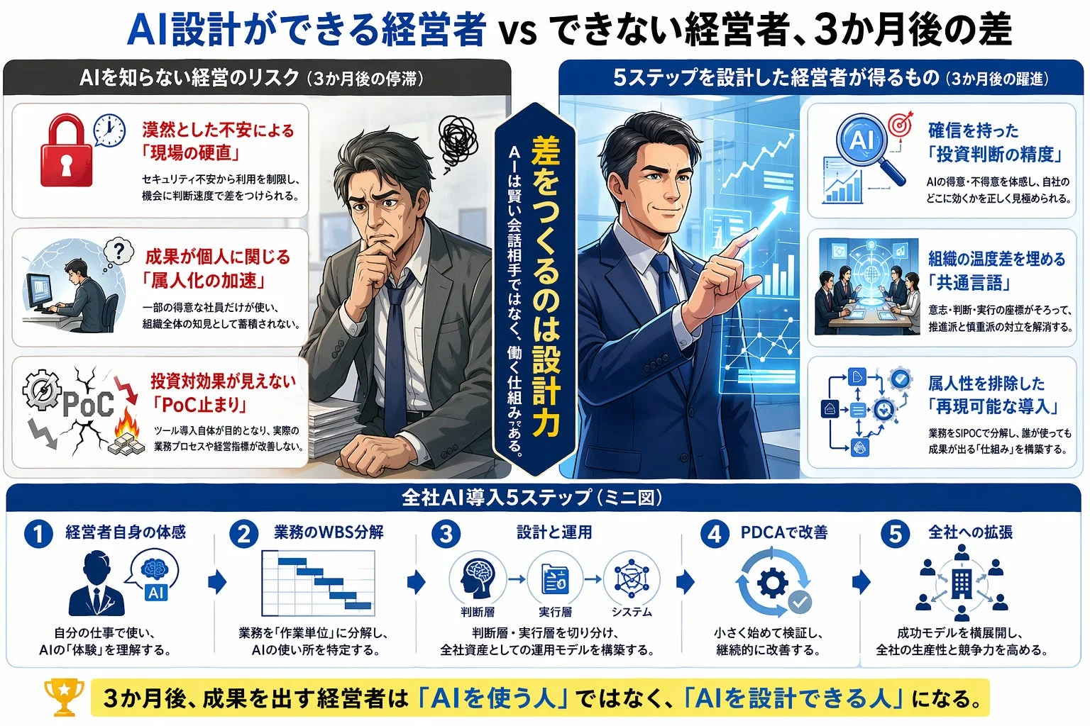 AI設計ができる経営者とできない経営者の差