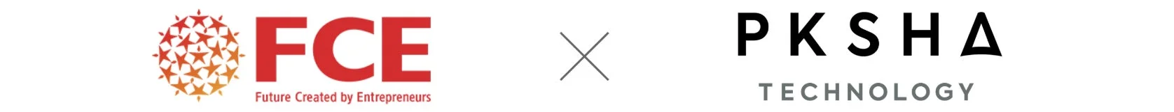 FCEとPKSHA TECHNOLOGYのコラボレーションロゴ
