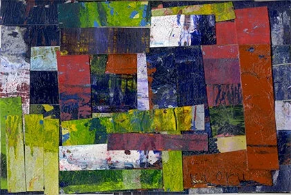 伊賀敢男留氏の抽象画