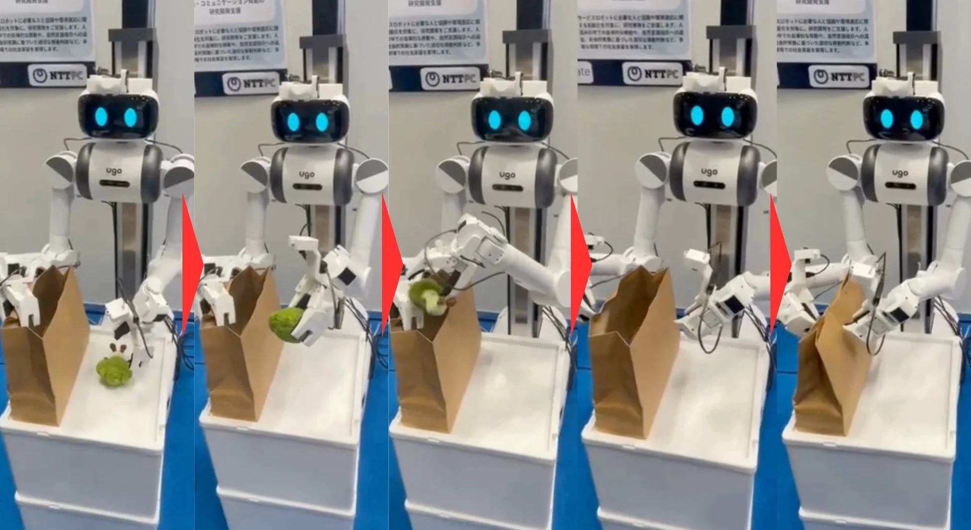 ugo robot performing task