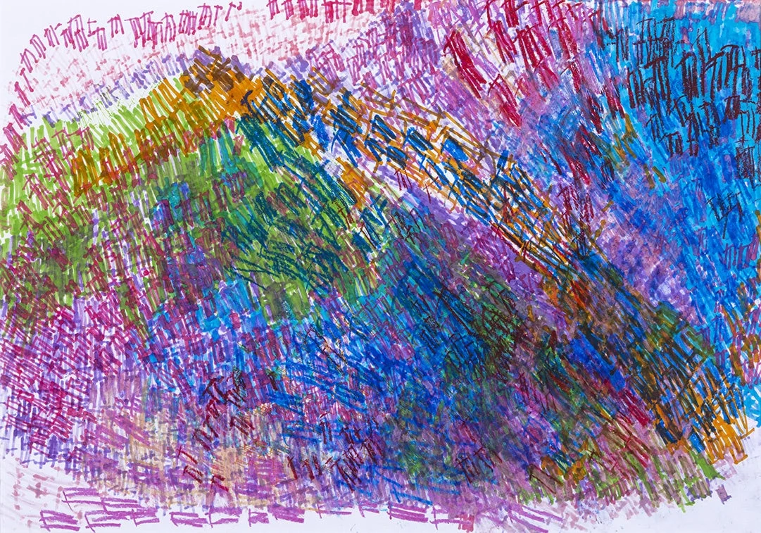 工藤みどり氏の抽象画