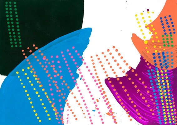 水上詩楽氏の抽象画