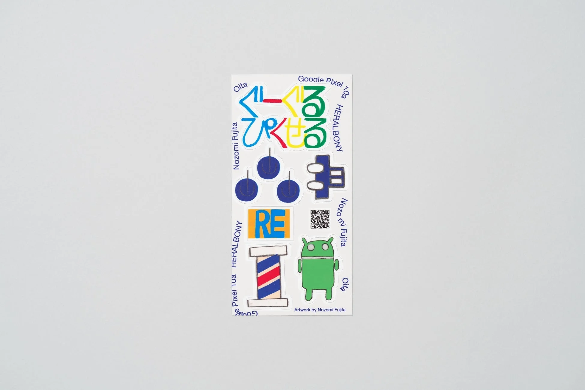 Google Pixel HERALBONYステッカーシート