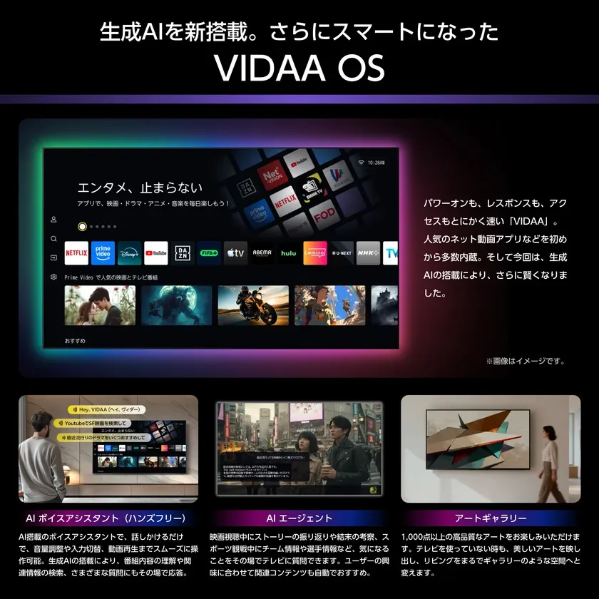 VIDAA OSと生成AI機能