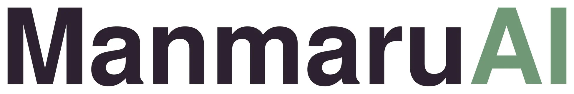 「ManmaruAI」という文字が書かれたロゴ画像です。
