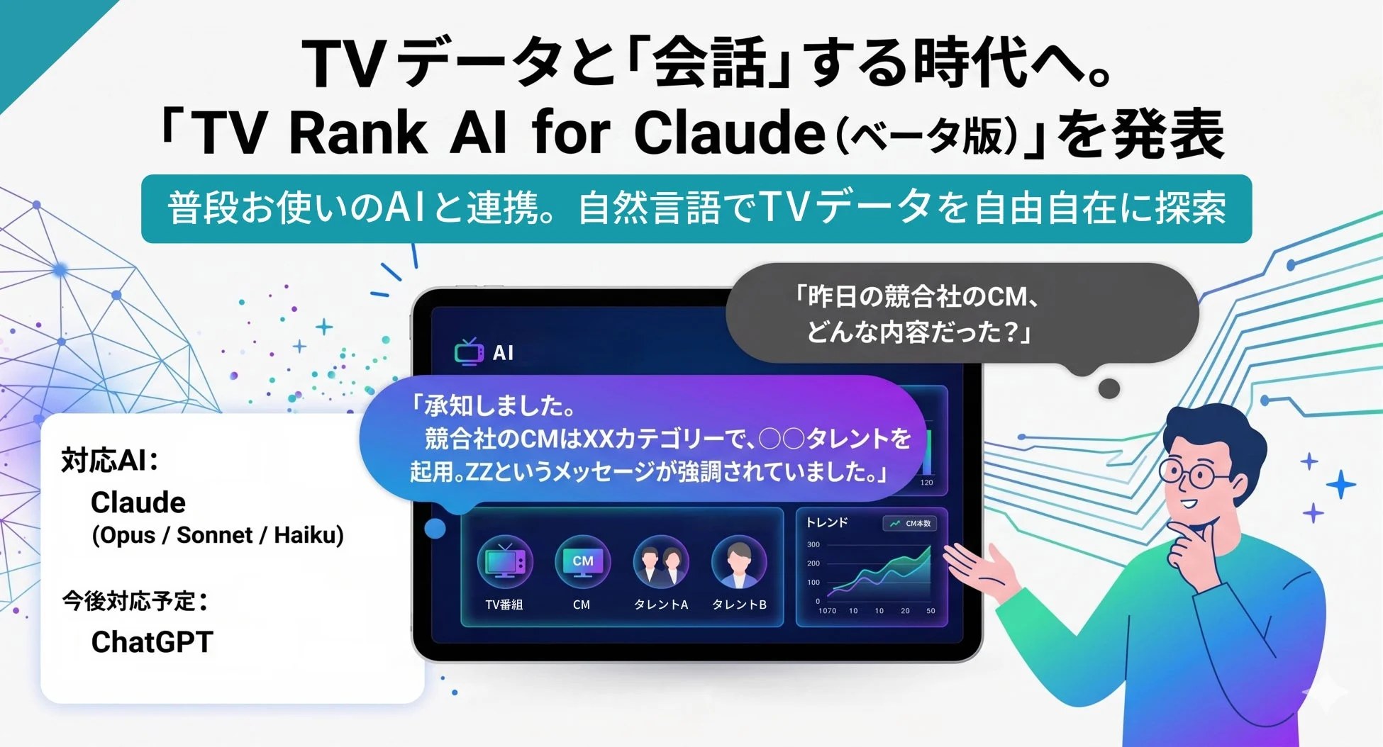TVデータとAIが会話する時代へ