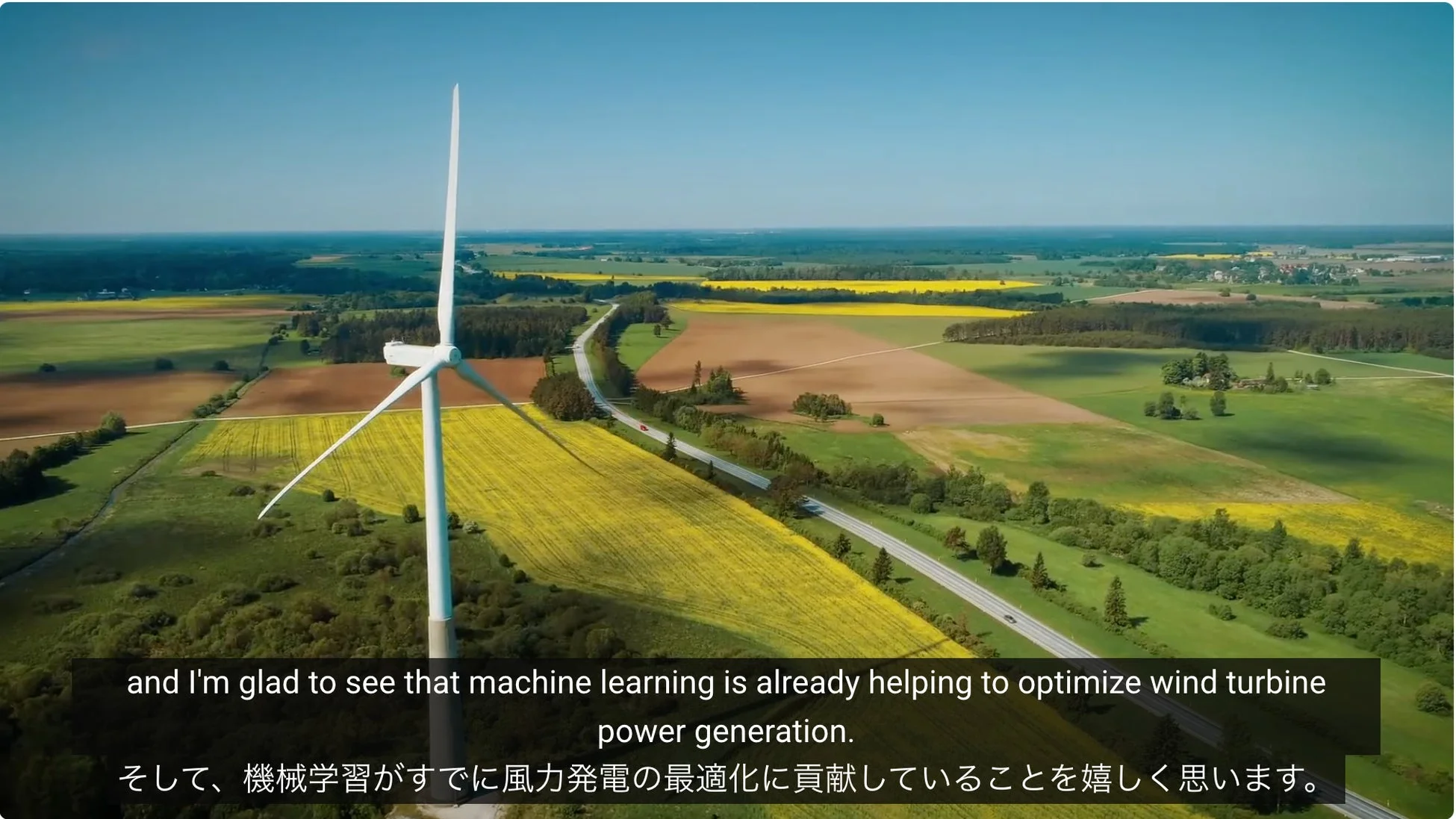 動画リアルタイム字幕の例