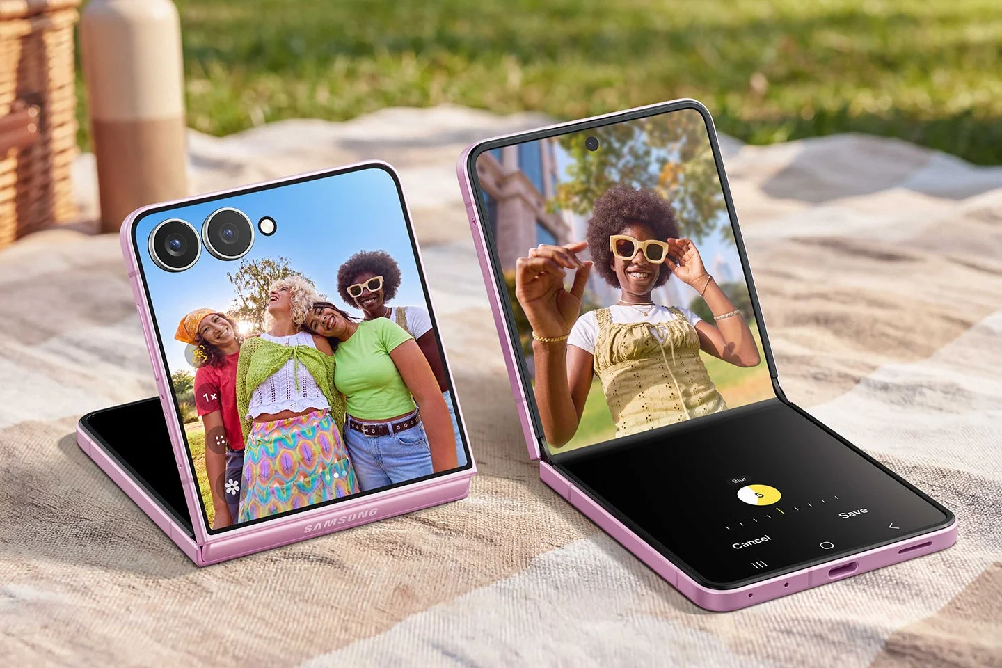 Samsung Galaxy Z Flip8でのセルフィー