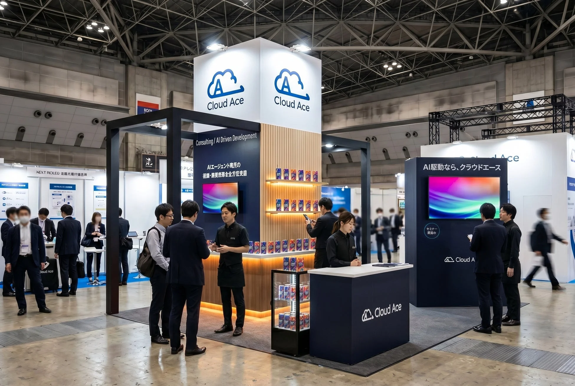 展示会ブースの様子