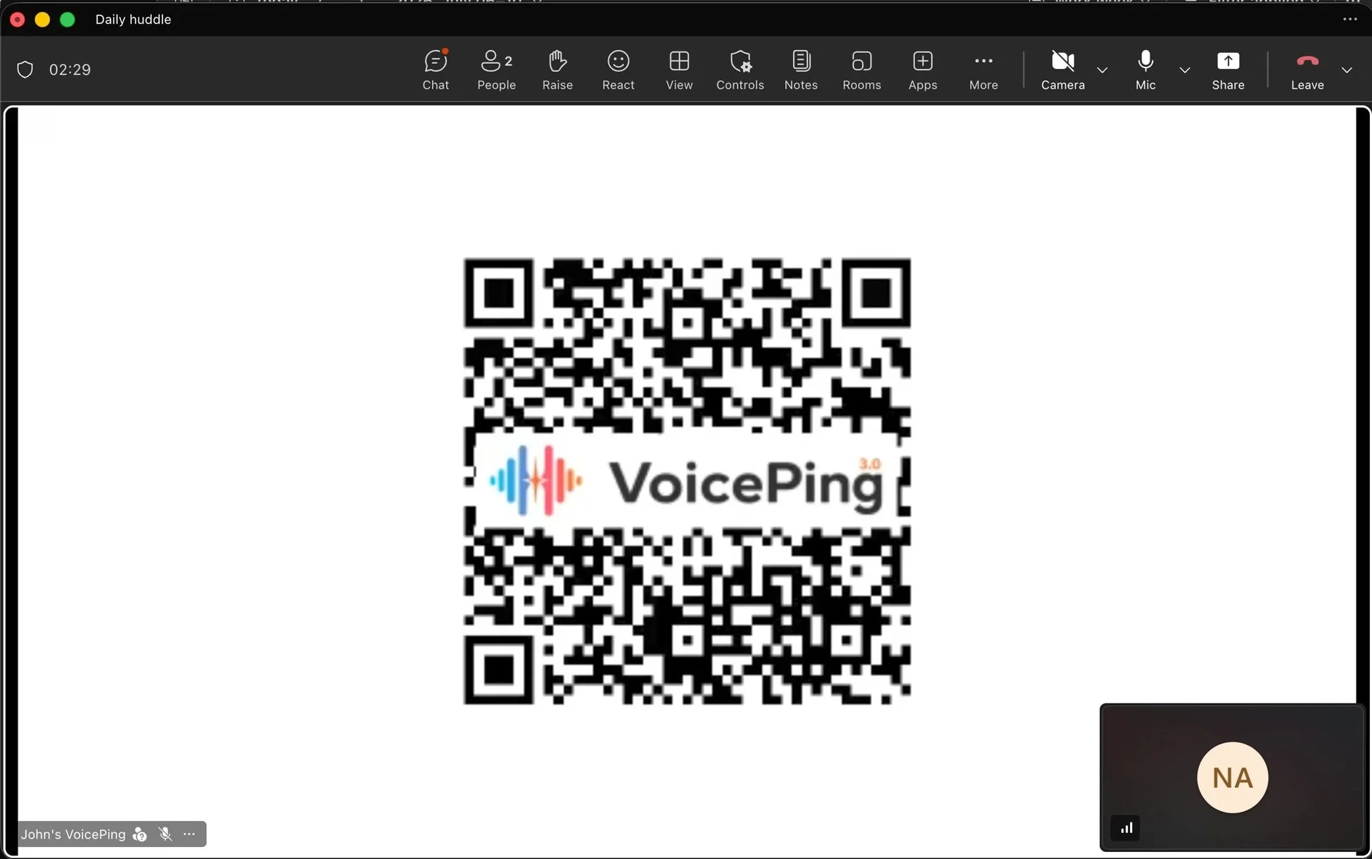 Web Meeting BotのQRコード