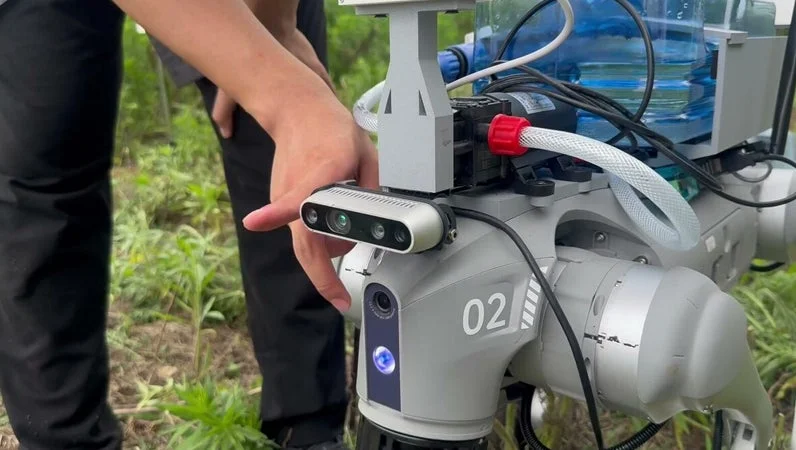 ロボットの調整風景