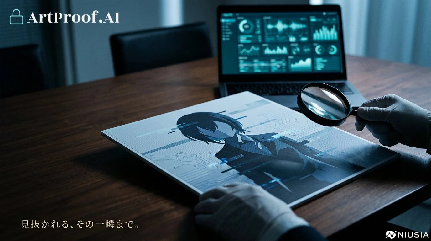 ArtProof.AI 見抜かれる、その一瞬まで。 NIUSIA