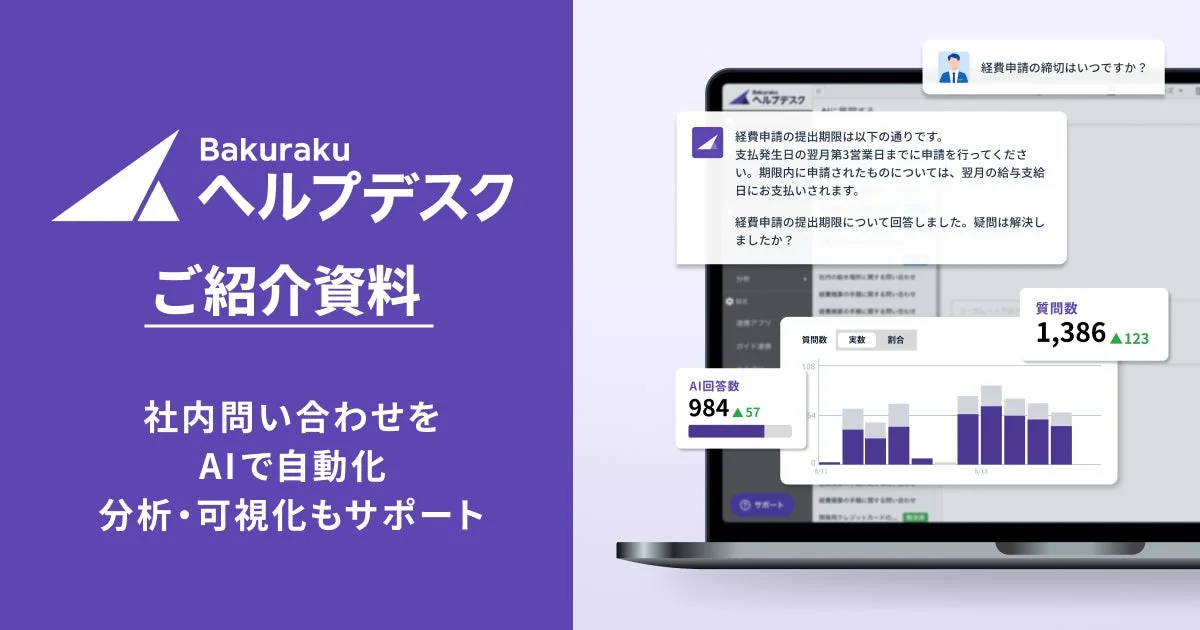 Bakuraku ヘルプデスク ご紹介資料