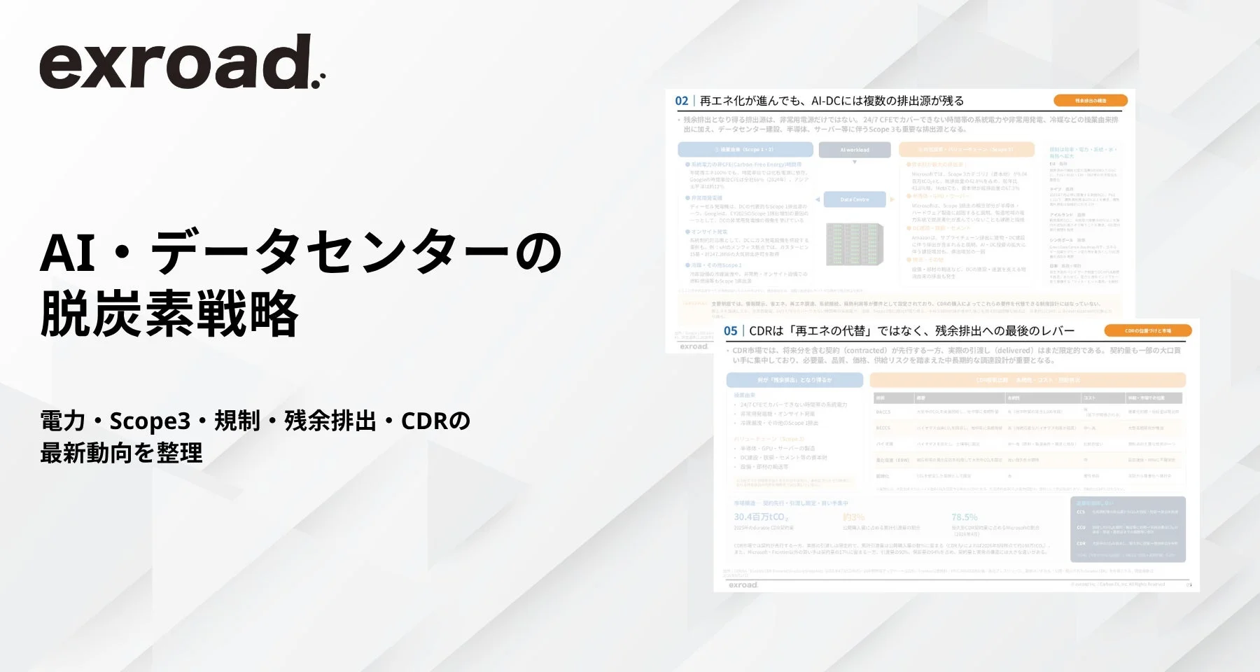 AI・データセンターの脱炭素戦略