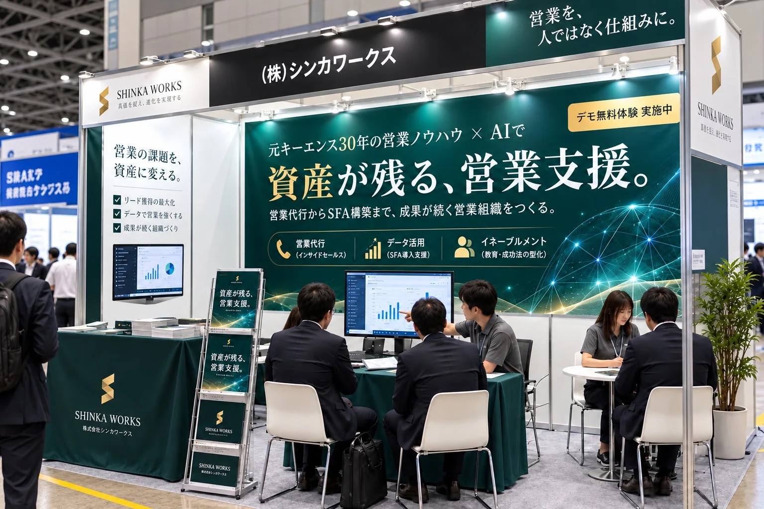 展示ブースの様子